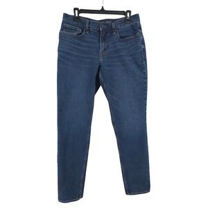 Old Navy Athletic Tapered Mid Rise Blue Stretch Denim Jeans Mens 32x32